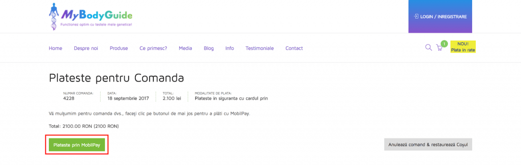Revizuire Comanda
